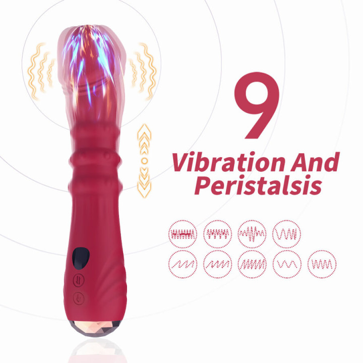 Armony - Termoregulowany Stymulator Punktowy a Wibrator Dildo Czerwony
