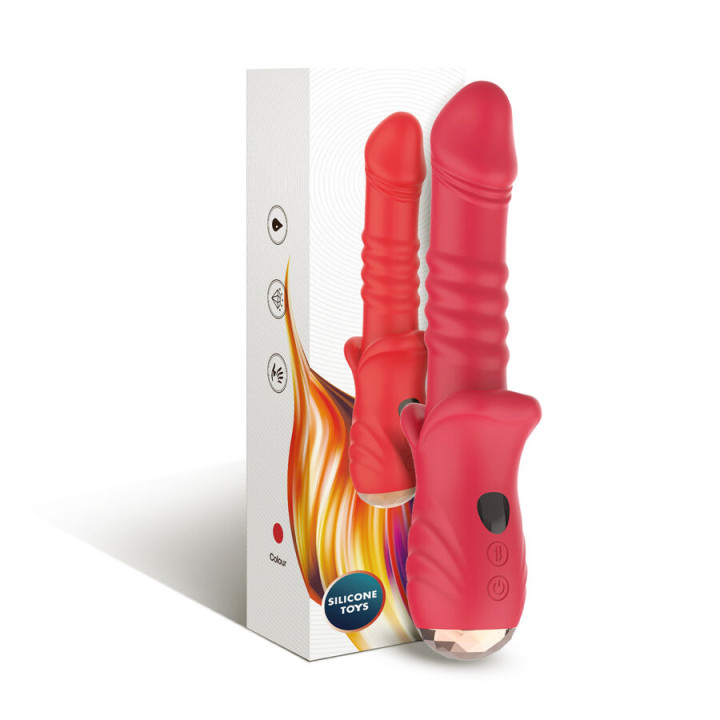 Armony - Point a Stymulujący Wibrator Dildo Czerwony