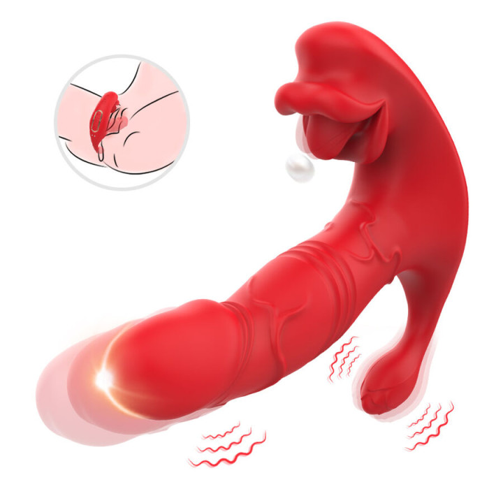 Armony - Anal Vibrator Panty c And g-Spot Stimulator Remote Control Red