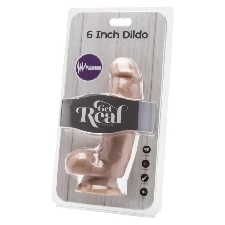Get Real - Dildo 12 cm Con Vibratore Per Sfere