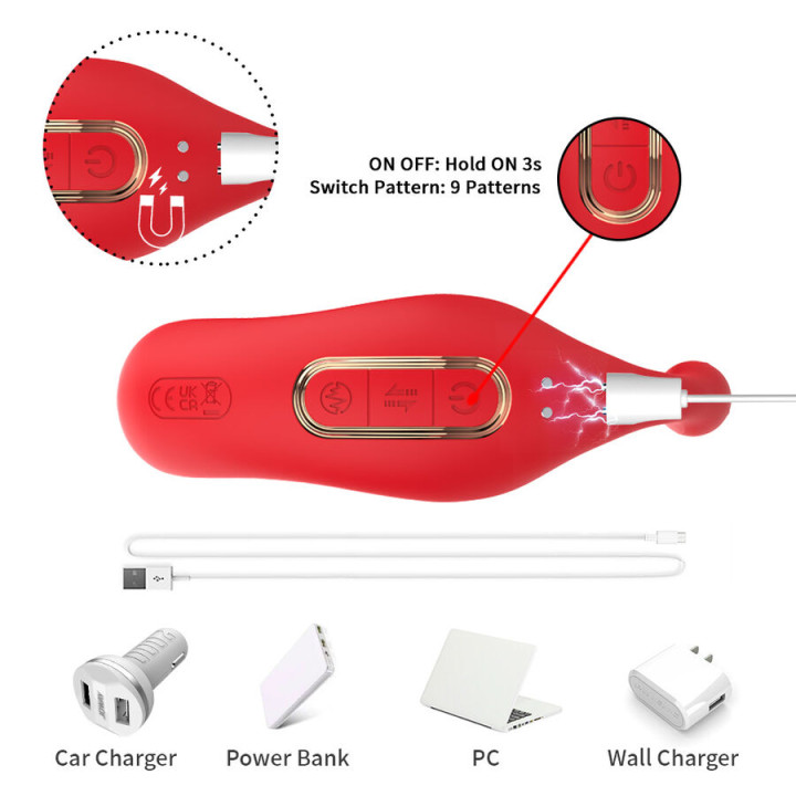 Armony - Anal Vibrator Panty c And g-Spot Stimulator Remote Control Red