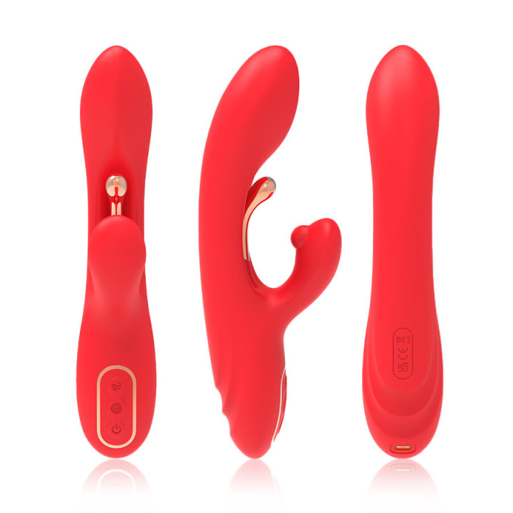 Armony - g-Spot And Clitoris Stimulator Vibrator With Oscillating Tongue Red