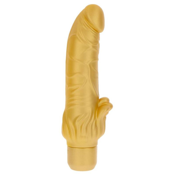 Get Real - Gold Dicker Stim Vibrateur or