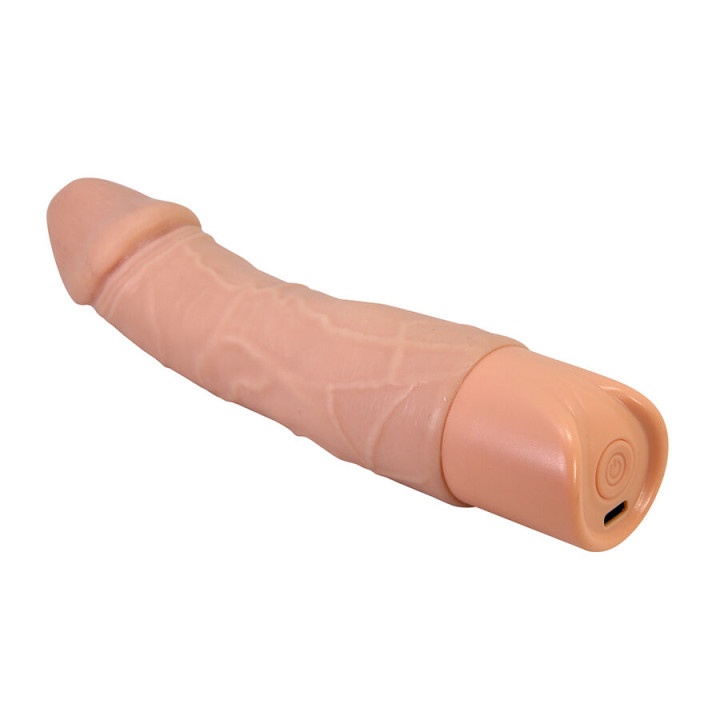 Get Real - Dildo 18 cm Com Bolas Vibrador Pele