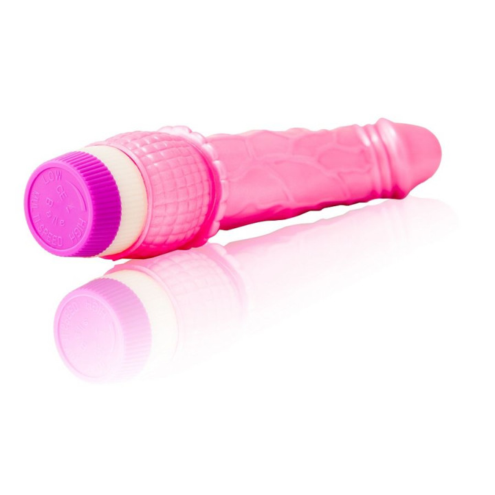 Get Real - Dildo Vibrador Con Bolas Giratorias Natural