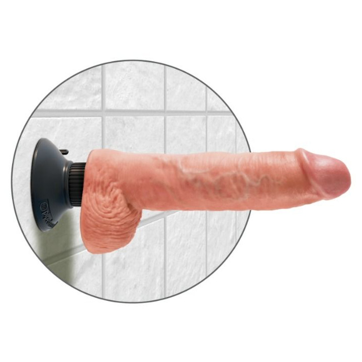 Silexd - Modèle de Pénis Réaliste 18 Vibrations Rose + Télécommande Lrs