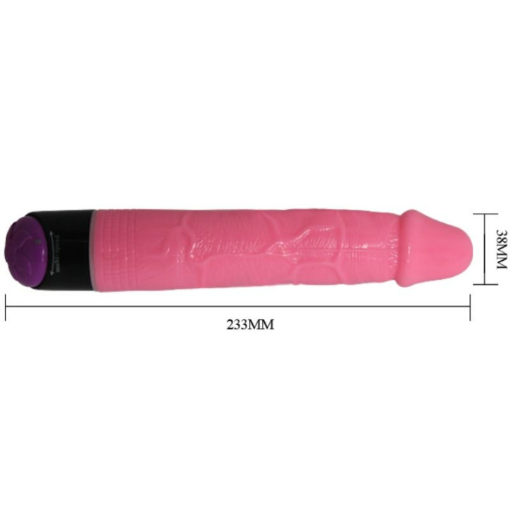 Baile - Kolorowy Wibrator Seksualny Rozowy 23 cm
