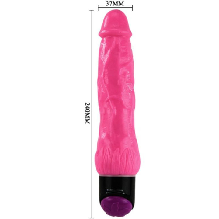 Baile - Kolorowy Wibrator Seksualny Rozowy 24 cm