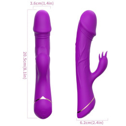 Nalone - Vibrador Magic Stick Com Coelho - Rosa Claro