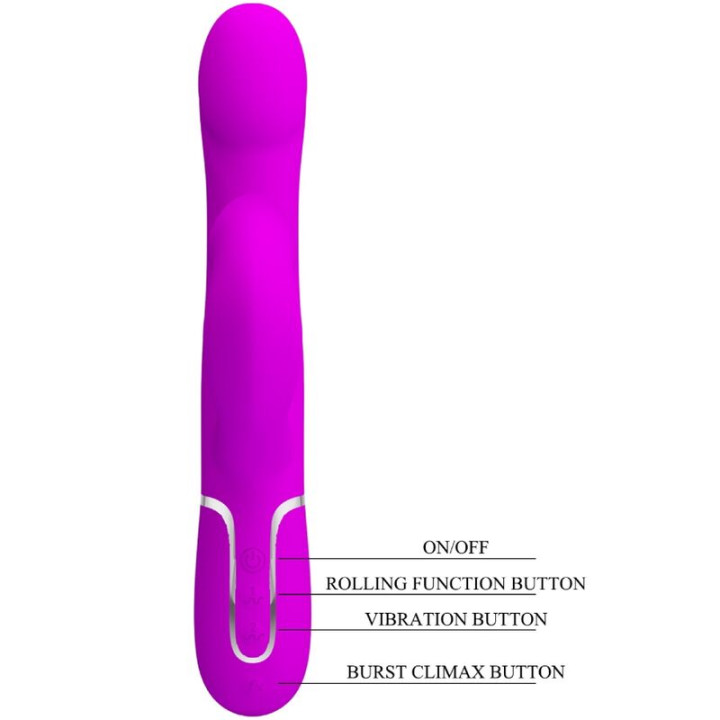 Pretty Love - Perle Vibratore Coniglio Viola