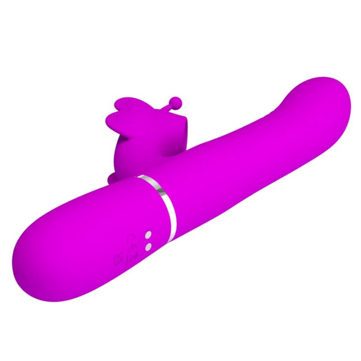 Pretty Love - Vibrateur de Luxe Rechargeable Noir Plaqué or