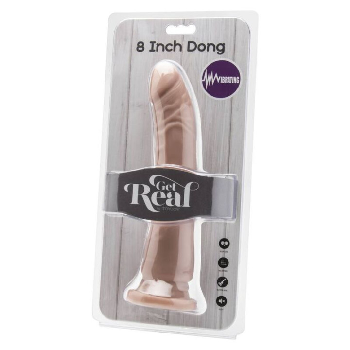 Get Real - Dong 20,5 cm Vibrating Natural