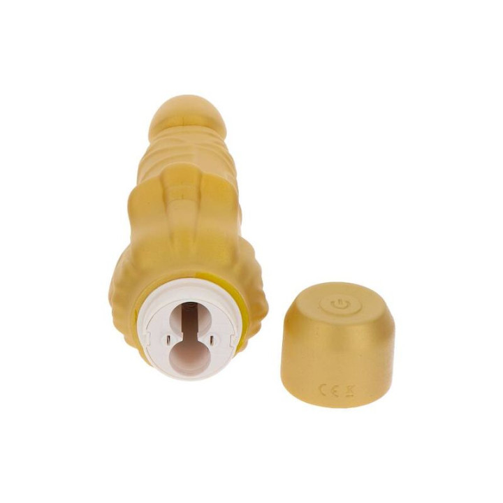 Get Real - Gold Dicker Stim Vibrador Dorado