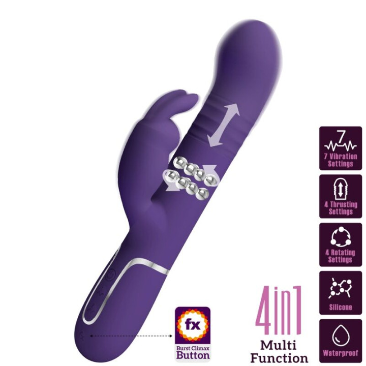 Pretty Love - Coale Rabbit Vibrator 4 in 1 Lila