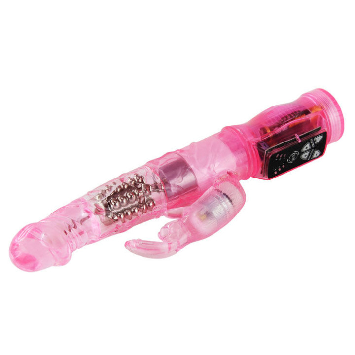 Baile - Mini Rotateur Lapin Rose Avec Superstimulateur