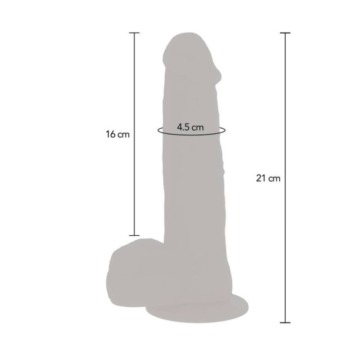 Get Real - Obrotowe Koraliki Wibracyjne Skore Dildo