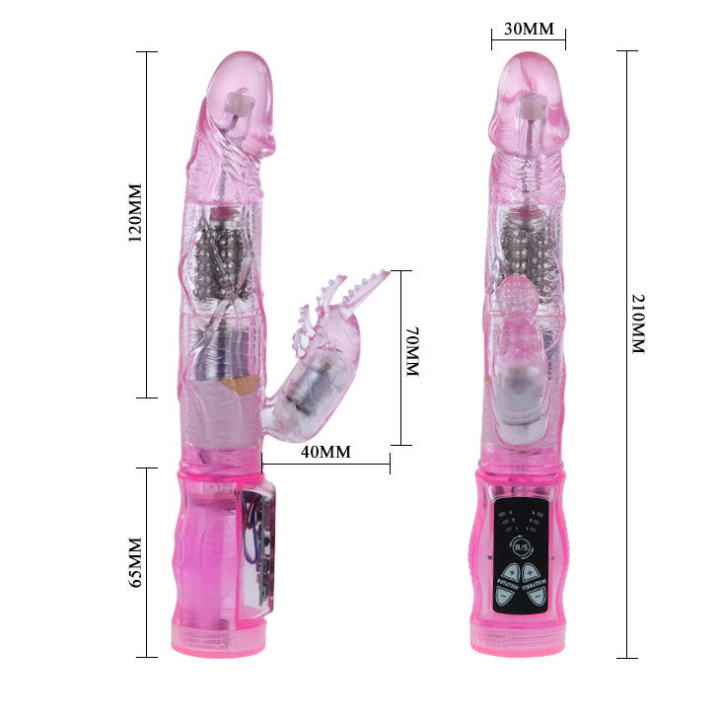Armony - Dildo Vibratore Coniglio in Silicone Fucsia