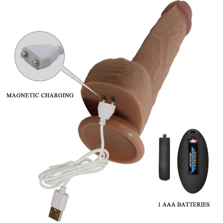 Pretty Love - Tommy Realistic Dildo Vibrator 22.5 cm