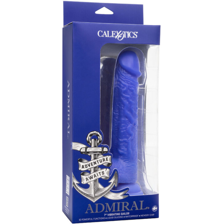 Calexotics - Admiral Sailor Realistischer Dildo-Vibrator Blau