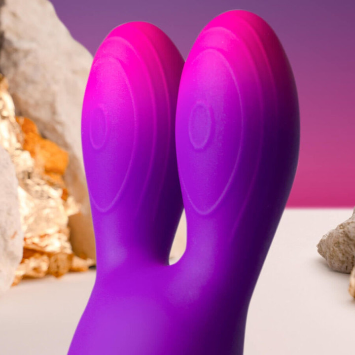 Bonito Amor - Vibrador de Coelho Com Lambida Aqua Verde