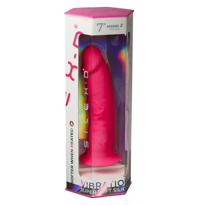 Silexd - Pene Realístico Modelo 2 Rosa + Control Remoto Lrs 17 cm