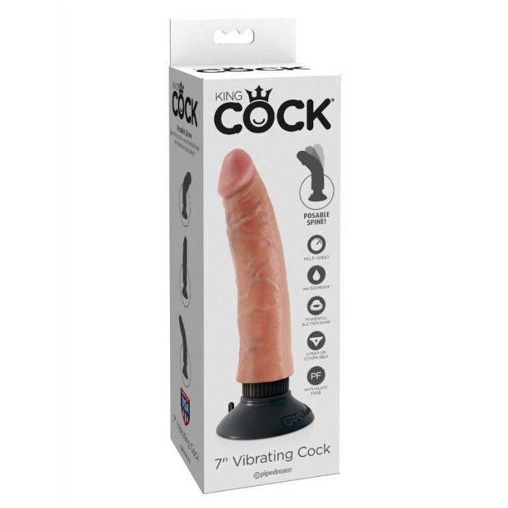 King Cock - 17,78 cm Wibracyjace Miesko Kogutowe