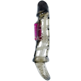 Baile - Manchon Dextension de Pénis de Avec Vibration et Sangle 13.5 cm