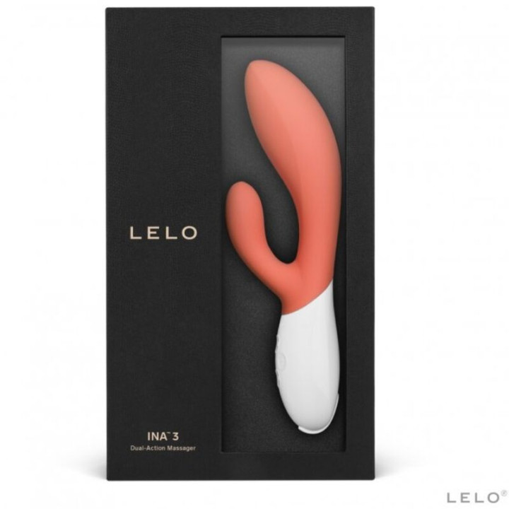 Lelo - Ina 3 Vibratore di Lusso Coniglio Corallo