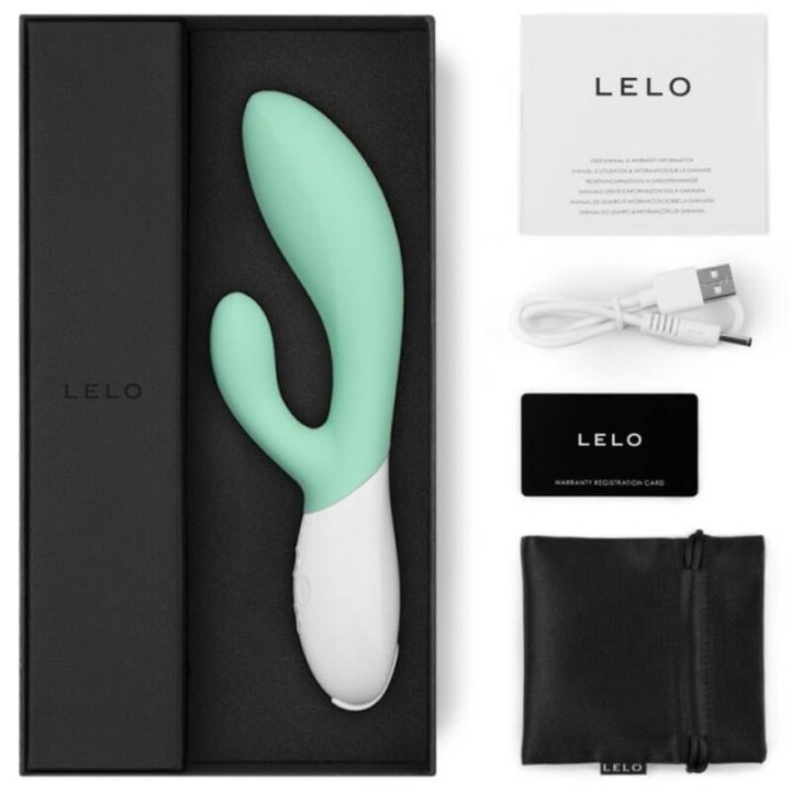 Lelo - Ina 3 Green Rabbit Vibrator Luxus-Algen