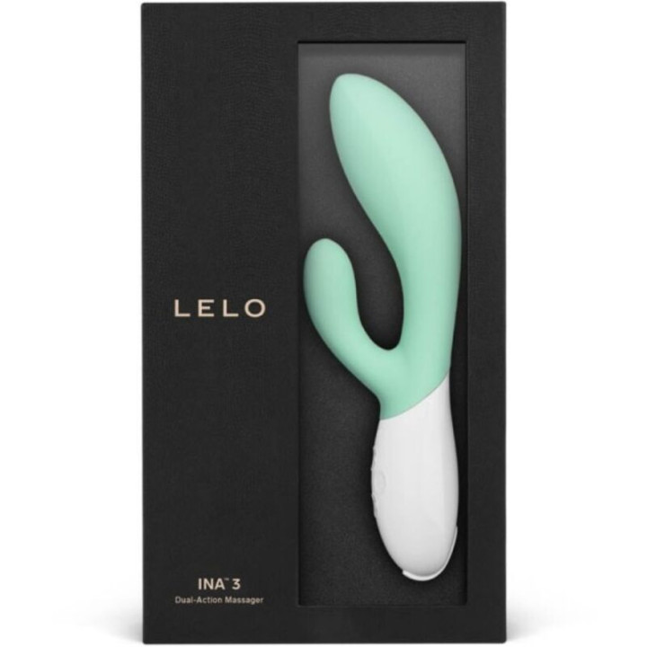 Lelo - Ina 3 Vibratore Coniglio Verde Alghe di Lusso