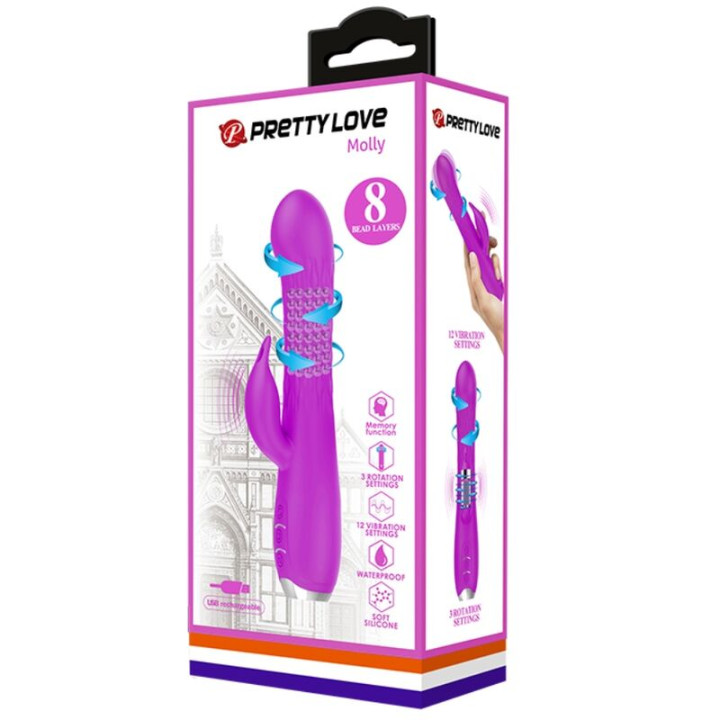 Pretty Love - Wibrator Molly z Ladowanym Obrotem