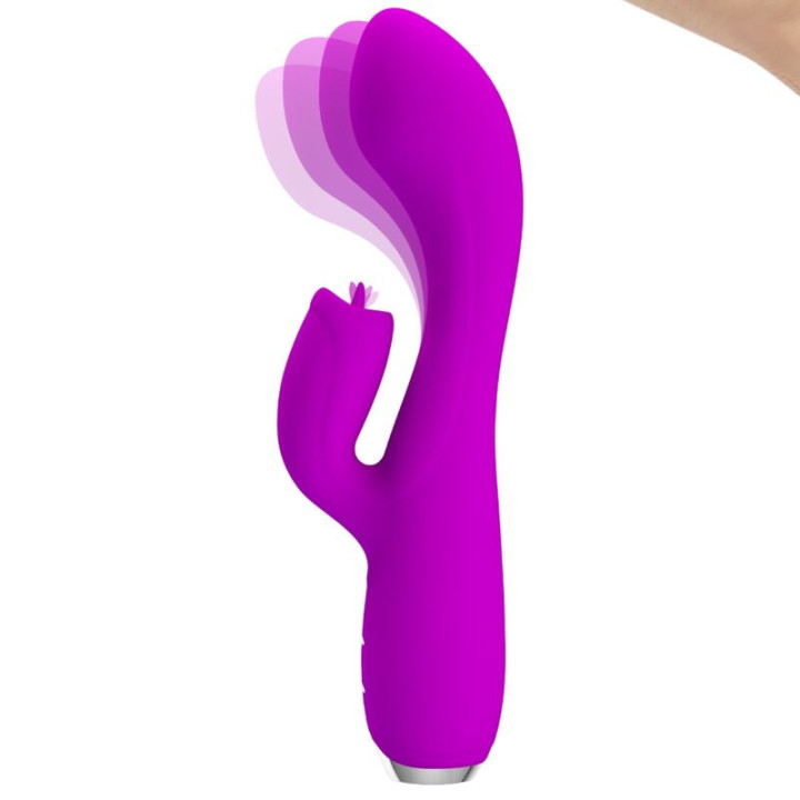 Pretty Love - Vibratore Ricaricabile Gloria Rabbit-Viola Impermeabile