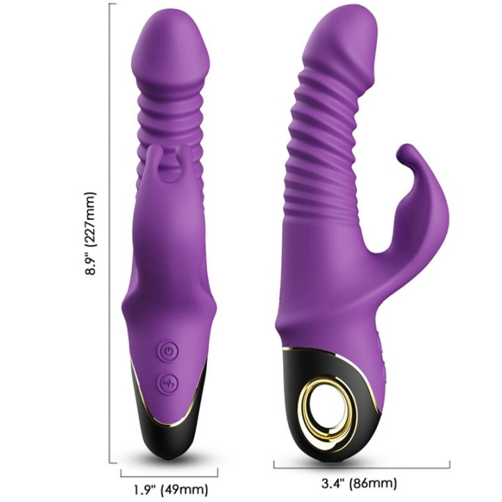 Armony - Wibrator Dildo Zing Królik Fioletowy