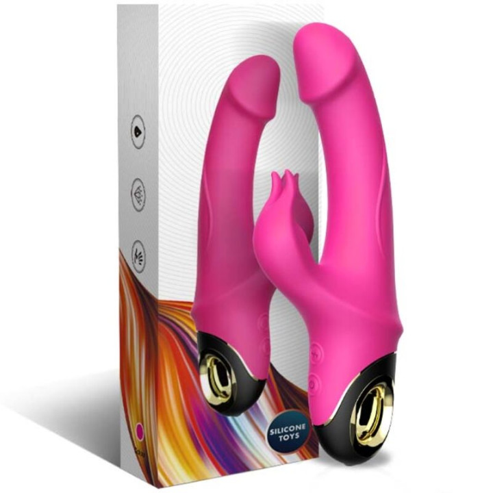 Armony - Meteror Dildo Vibratore Rabbit Rotator Fucsia