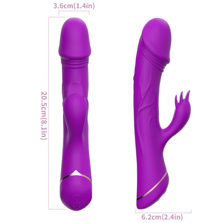 Armony - Dildo Vibrador Coelho Silicone Roxo
