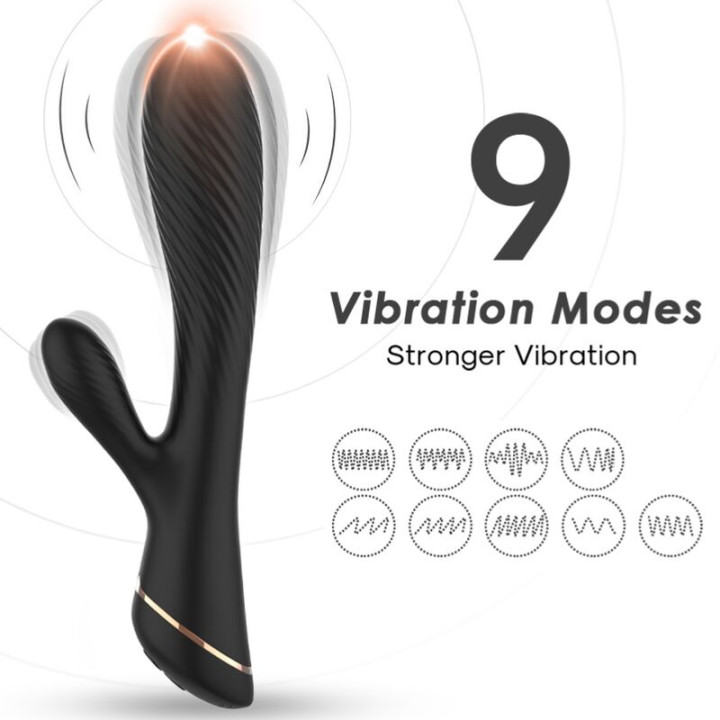 Armony - Vibrador Coelho Silicone Preto
