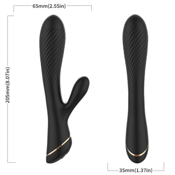 Armony - Vibrador Coelho Silicone Preto