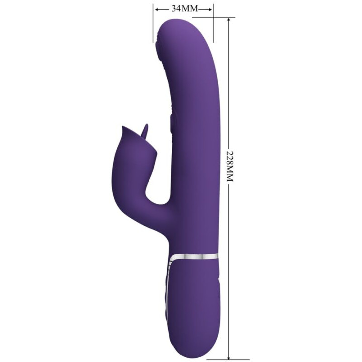 Bonito Amor - Vibrador de Coelho Com Lambida Roxo