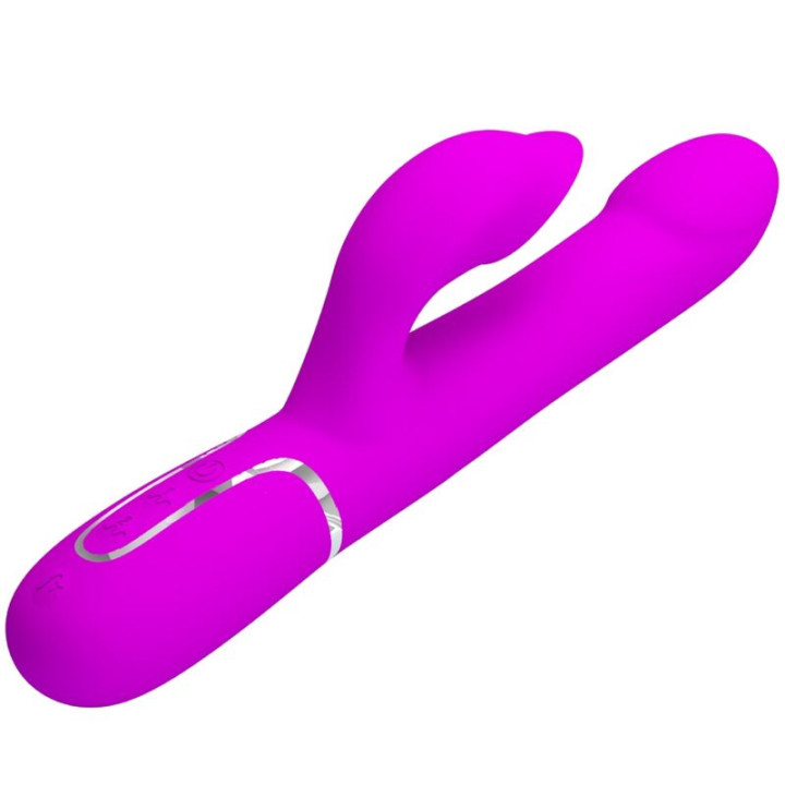 Pretty Love - Vibrador Coelho Pérolas Violeta
