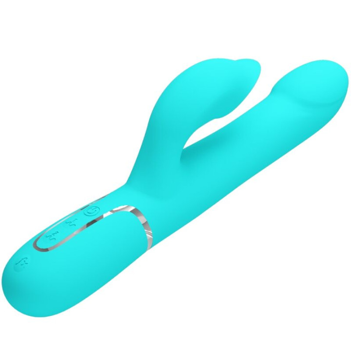 Pretty Love - Vibrador Coelho Pérolas Aqua Verde