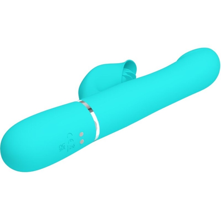 Pretty Love - Vibrador Coelho Pérolas Aqua Verde