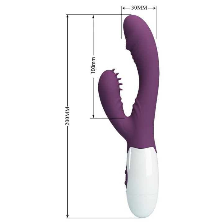 Pretty Love - Andre Vibratore Rabbit e Stimolatore Punto g Viola