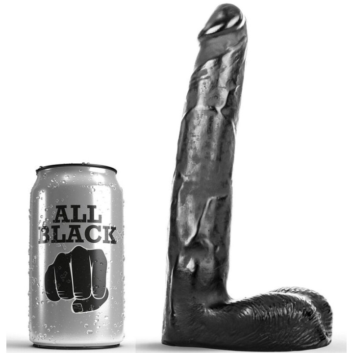 All Black - Gode Réaliste 21 cm